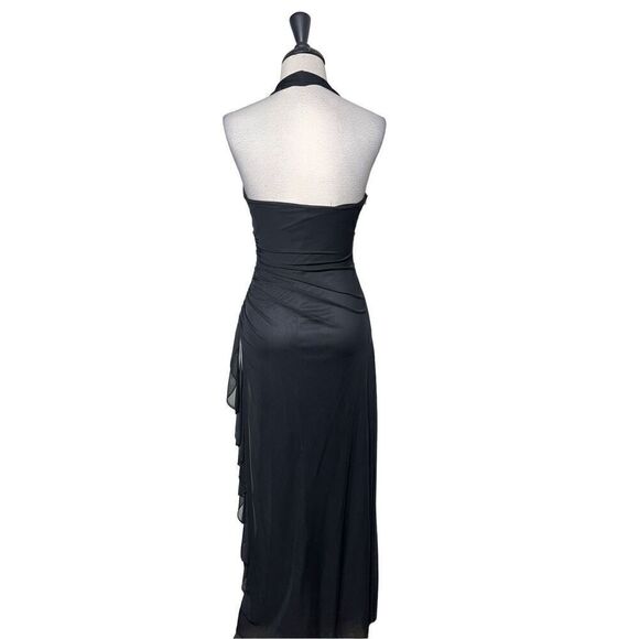 Cache Strappy Black Prom Dress, Long Formal, Evening Dress Size 4 - Picture 4 of 6